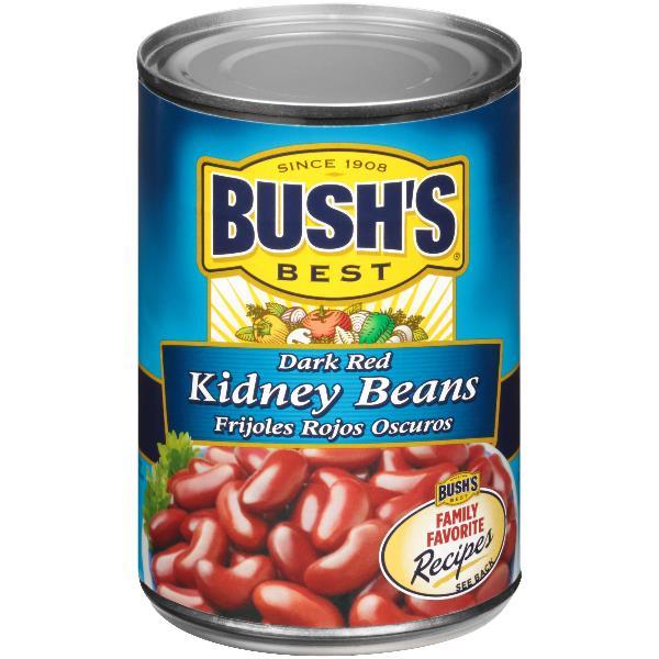 Bush's Best Dark Red Kidney Beans 16 Ounce Size - 12 Per Case.