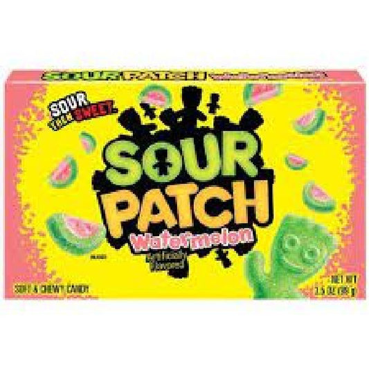 Sour Patch Candy Watermelon Box Sour Patch 3.5 Ounce Size - 12 Per Case.