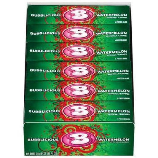 Bubblicious Gum Watermelon Piece 5 Piece - 144 Per Case.