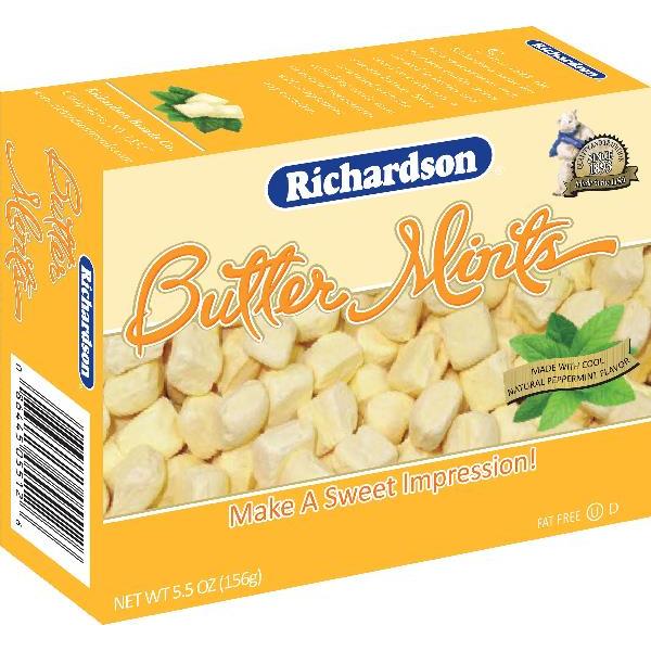Butter Mints 5.5 Ounce Size - 12 Per Case.