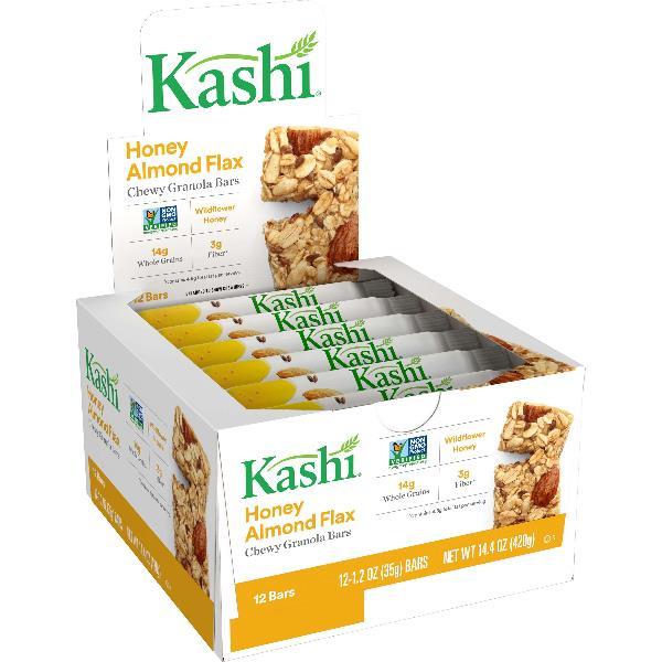 Kashi Chewy Bars Honey Almond Flax 1.2 Ounce Size - 72 Per Case.