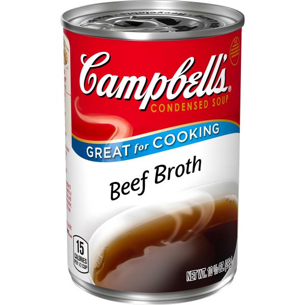 Campbell's Broth Red & White Beef Condensed 10.5 Ounce Size - 12 Per Case.