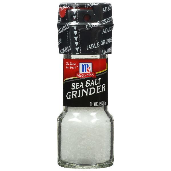 Mccormick Culinary Sea Salt Grinder 2.12 Ounce Size - 36 Per Case.