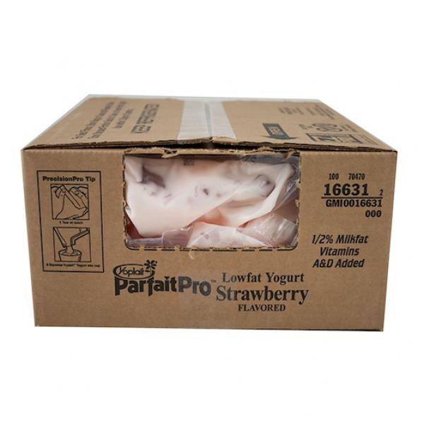 Yoplait Parfaitpro® Yogurt Bulk Low Fat Strawberry 64 Ounce Size - 6 Per Case.