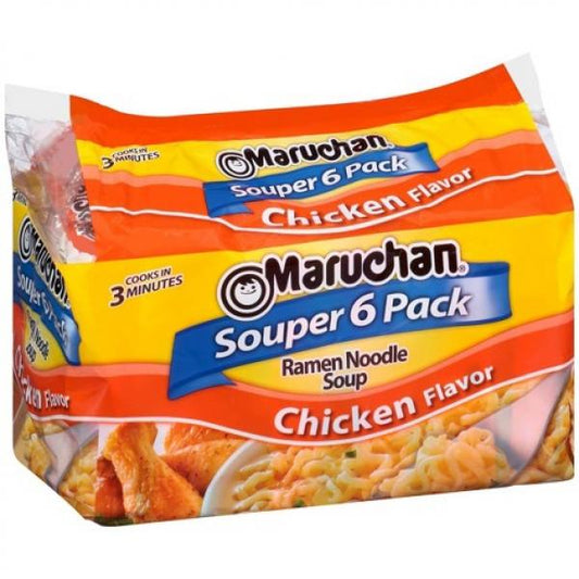 Ramen Souper Chicken Noodles 18 Ounce Size - 4 Per Case.