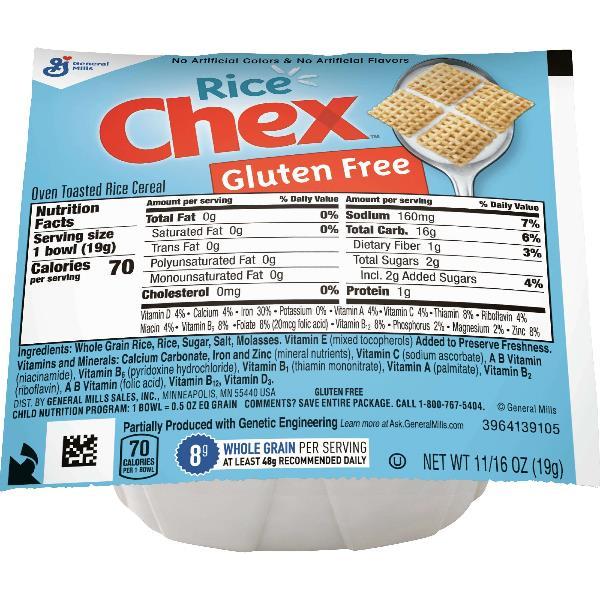 Rice Chex™ Cereal Single Serve Bowlpak 0.69 Ounce Size - 96 Per Case.