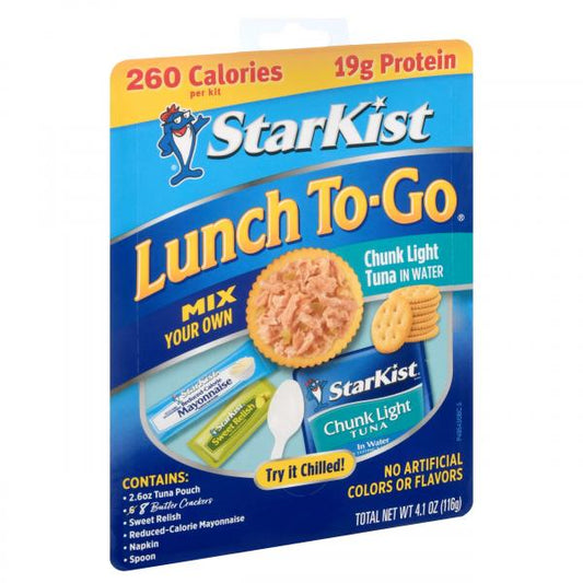 Starkist Chunk Light Tuna Lunch To Go Pouch 4.1 Ounce Size - 12 Per Case.