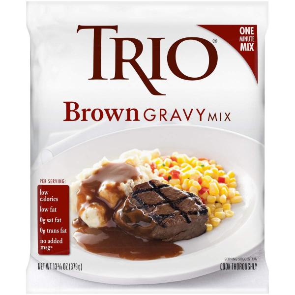 Trio Brown Gravy Mix 13.37 Ounce Size - 8 Per Case.