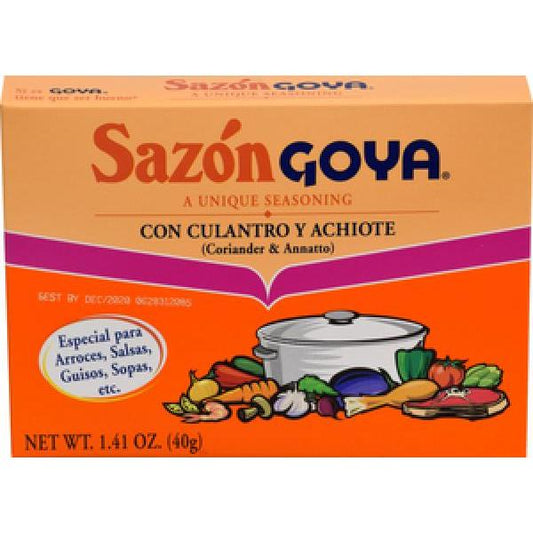 Sazon Goya Coriander And Annatto 1.41 Ounce Size - 36 Per Case.