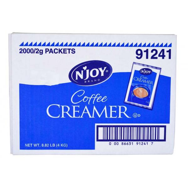 N'joy Enriched Non Dairy Creamer Packets 2 Grams Each - 2000 Per Case.