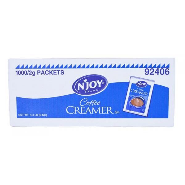 N'joy Non Dairy Creamer Packets 2 Grams Each - 1000 Per Case.