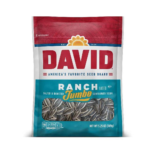 David Ranch Sunflower Seeds 5.25 Ounce Size - 12 Per Case.