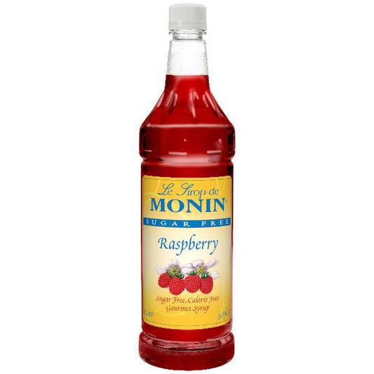 Monin Sugar Free Raspberry 1 Liter - 4 Per Case.