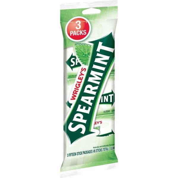 Wrigley's Spearmint Sticks 15 Piece - 60 Per Case.