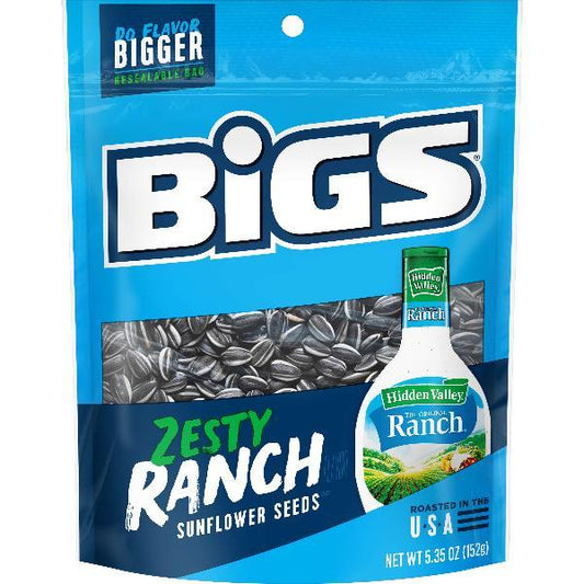 Bigs Sunflower Seeds Hidden Valley Ranch Clip Strip 4-12-5.35 Ounce 4-12-5.35 Ounce