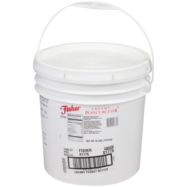 Fisher Peanut Butter Creamy Pail 1-35 Pound Kosher 1-35 Pound