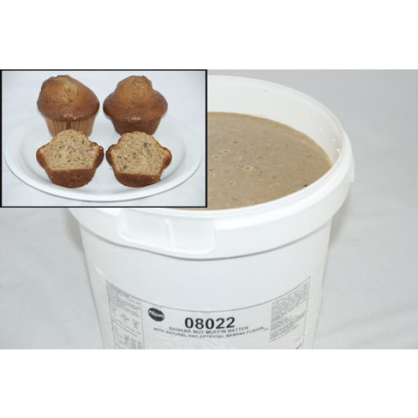 Pillsbury™ Frozen Muffin Batter Pail Banana Nut 18 Pound Each - 1 Per Case.