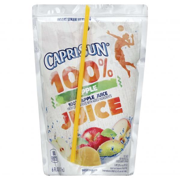 Capri Sun 100% Juice 100% Apple Juice 40Casepack 4 Boxes of 10 Pouches