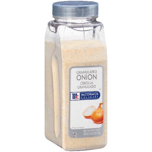 Mccormick Culinary Granulated Onions 18 Ounce Size - 6 Per Case.