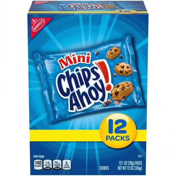 Mini Chips Ahoy1 Ounce Size - 48 Per Case.