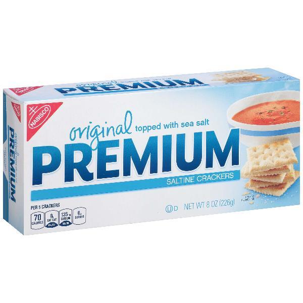 Premium Crackers Original Z 8 Ounce Size - 12 Per Case.