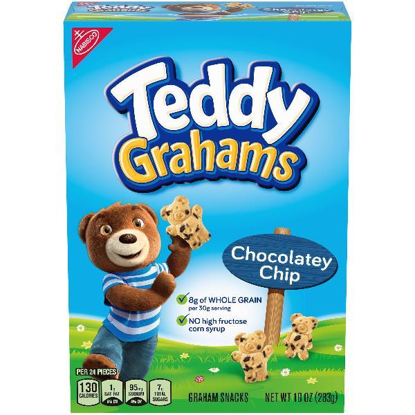 Teddy Grahams Cookies Chocolate Chip Z 10 Ounce Size - 6 Per Case.