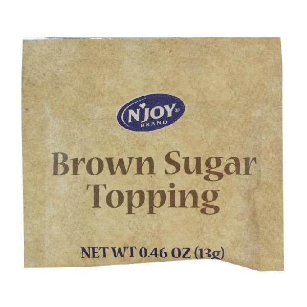 N'joy Brown Sugar Oatmeal Topping 13 Grams Each - 125 Per Case.