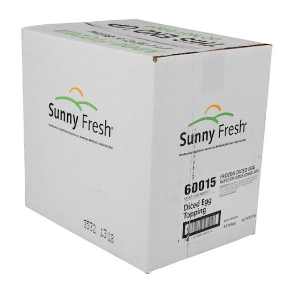 Diced Egg Topping Frozen Bag 5 Pound Each - 4 Per Case.