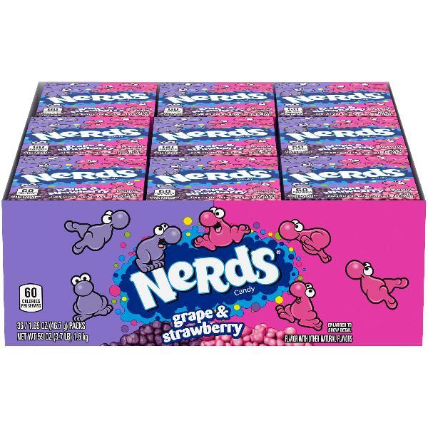 Nerds Grape And Strawberry Box 1.65 Ounce Size - 360 Per Case.