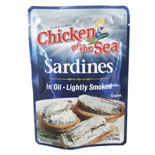 Chicken Of The Sea Sardines In Oil Pouch 3.53 Ounce Size - 36 Per Case.