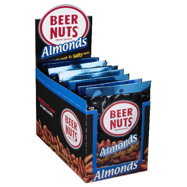 Beer Nuts Mid Almond 2 Ounce Size - 48 Per Case.