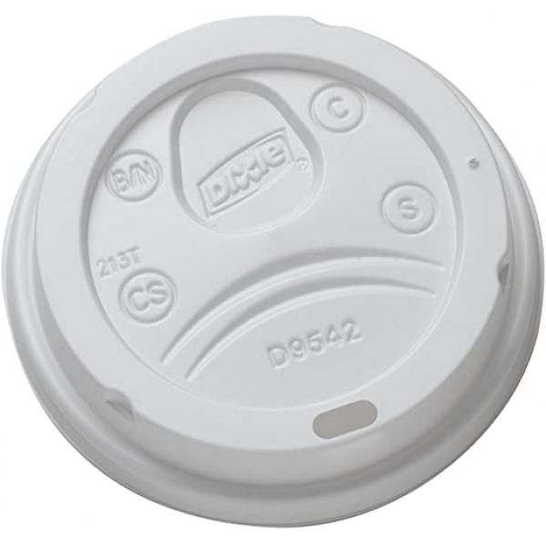 Dixie® Dome Plastic Hot Cup Lids By GP Pro (Georgia Pacific) Large Black Lids P 100 Count Packs - 10 Per Case.