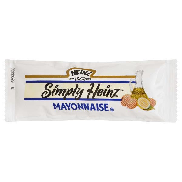 SIMPLY HEINZ Single Serve Mayonnaise 12 Gram Packets 200 Per Case