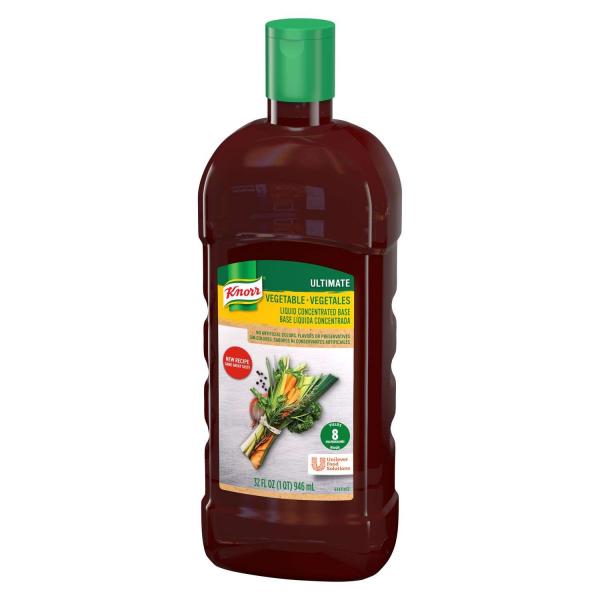 Knorr Bases Bouillions Professional Liquid Concentrated Vegetable Base Gluten Free 32 Fluid Ounce - 4 Per Case.