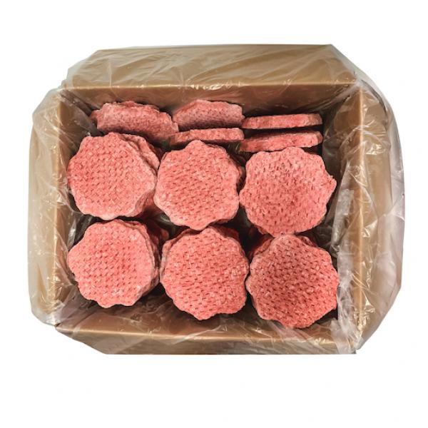 Tnt Beef Patties With Seasoning 6 Ounce Size - 53 Per Case.