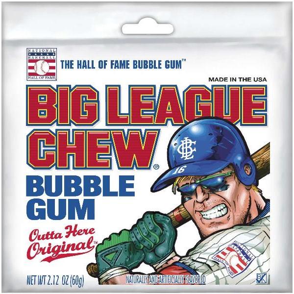 Big League Chew Bubblegum Org 2.12 Ounce Size - 108 Per Case.