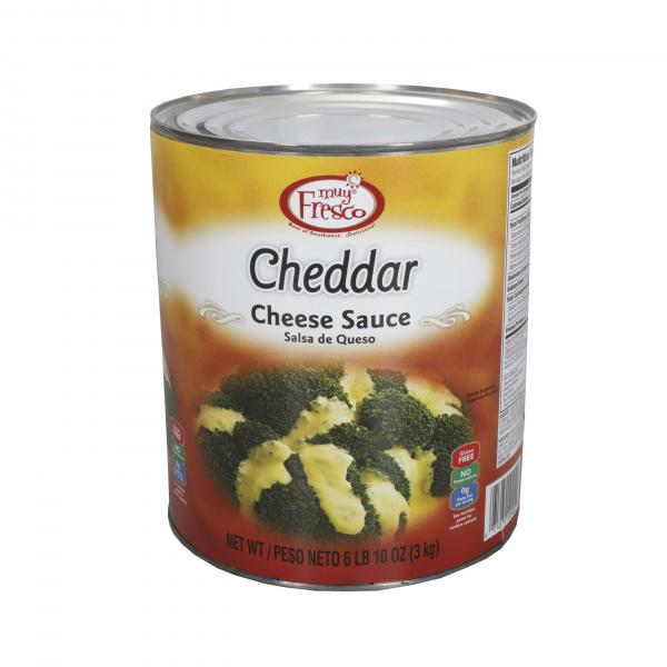 Muy Fresco Cheddar Trans Fat Free Cheese Sauce 6.63 Pound Each - 6 Per Case.