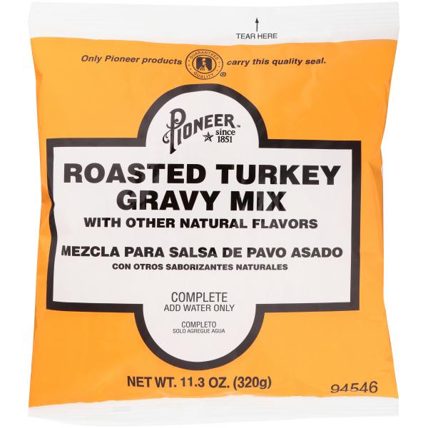 Pioneer Roasted Turkey Gravy Mix 11.3 Ounce Size - 6 Per Case.