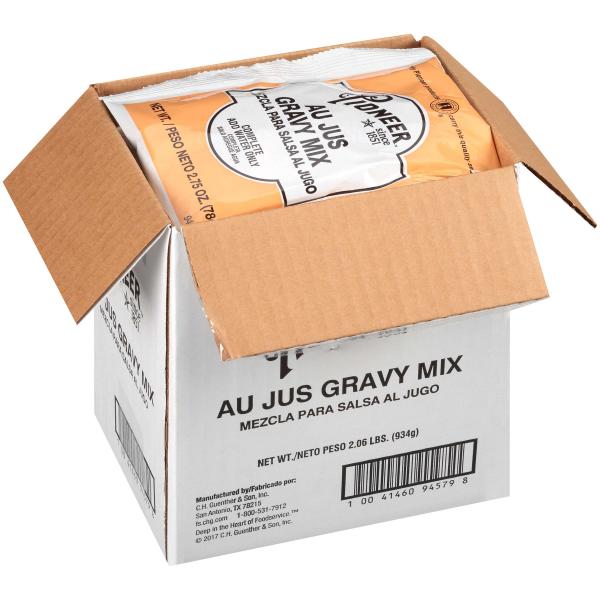 Pioneer Au Jus Gravy Mix 2.75 Ounce Size - 12 Per Case.