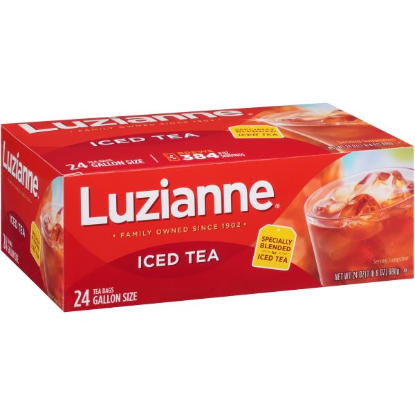 Luzianne Tea Carton 24 Count Packs - 4 Per Case.