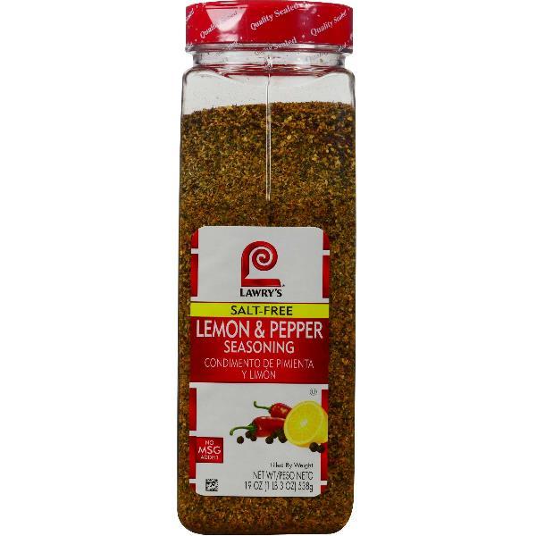 Lawry's Lemon & Pepper Seasoning 19 Ounce Size - 6 Per Case.