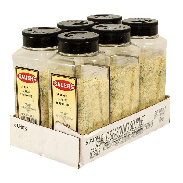 Sauer Gourmet Garlic Seasoning 24 Ounce Size - 6 Per Case.