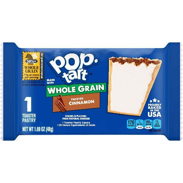 Kellogg's Pop Tarts Whole Grain Frosted Brown Sugar Cinnamon 1.69 Ounce Size - 120 Per Case.