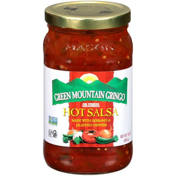 Green Mountain Gringo Hot Salsa 1 Each - 12 Per Case.