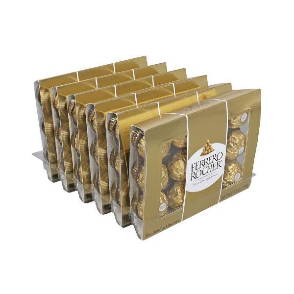 Rocher Ferrero Fine Hazelnut Chocolates, 5.3 Ounces - 12 Per Case