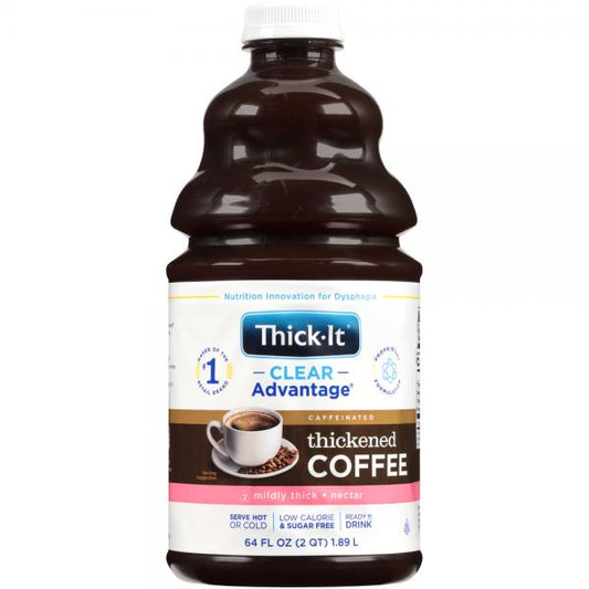 Thick It Clear Advantage Thickened Coffee Caffeinated Mildly Thick Nectar 64 Fluid Ounce - 4 Per Case.