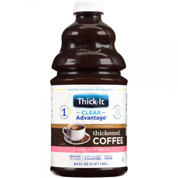 Thick It Clear Advantage Thickened Coffee Caffeinated Mildly Thick Nectar 64 Fluid Ounce - 4 Per Case.