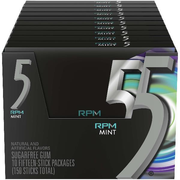 Five Rpm Mint Sticks 15 Piece - 120 Per Case.