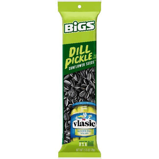 Bigs Dill Pickle Sunflower Seeds 2.75 Ounce Size - 72 Per Case.