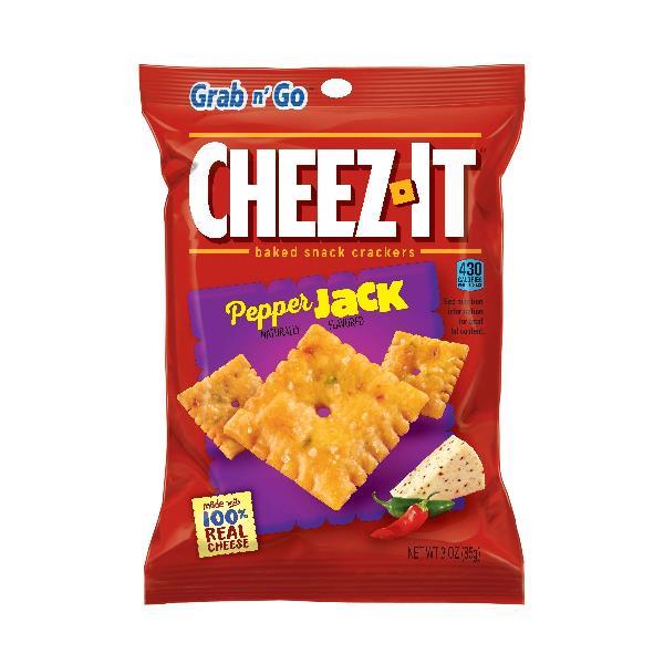 Kellogg's Cheez It Crackers Pepper Jack 3 Ounce Size - 36 Per Case.